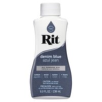 Rit Denim Blue All Purpose Dye, 8.0 fl oz