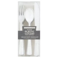 Silver Combo Plastic Cutlery Set, 36 count