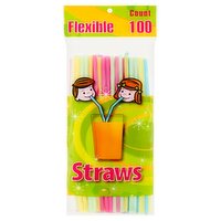 Flexible Straws, 100 count