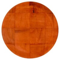 10" Round Wooden Dinner Plate, 1 Each