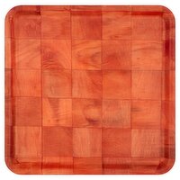 Square Wooden Serving Platter, 14.5 inch