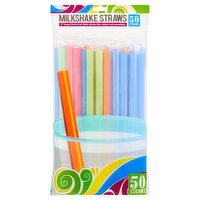 TDC USA 9" Long Milkshake Straws, 50 count