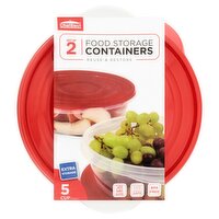 Chef Elect 5 Cup Food Storage Containers, 2 count