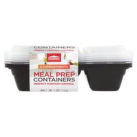 ChefElect 2 Compartments Meal Prep Containers, 5 count