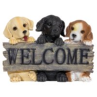 16" Welcome Dog Trio