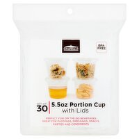 ChefElect 5.5oz Portion Cup with Lids, 30 count, 30 Each