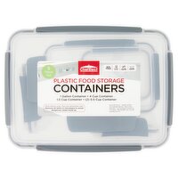 ChefElect Plastic Food Storage Containers, 5 count