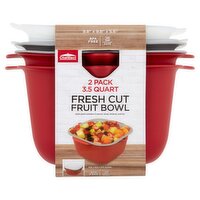 ChefElect 3.5 Quart Fresh Cut Fruit Bowl, 2 count, 2 Each