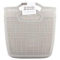 Studio Concepts Grey Storage Baskets, 2 count