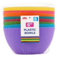 ChefElect 6" Plastic Bowls, 8 count