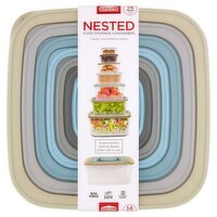 Chef Elect Nested Food Storage Containers, 14 Piece Set