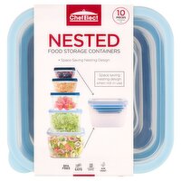 ChefElect Nested Food Storage Containers, 10 count, 10 Each