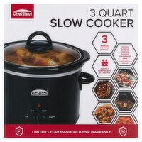 ChefElect 3 Quart Slow Cooker, 1 Each
