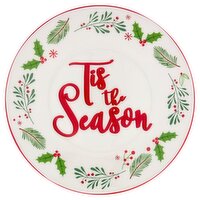 ChefElect Tis The Season 10.5" Ceramic Dinner Plate, 1 count