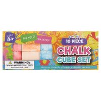 Back2Fun Chalk Cube Set, Ages 4+, 10 count