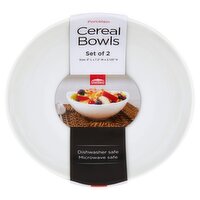 ChefElect Set of 2 8 Inch Porcelain Cereal Bowls, 2 Each