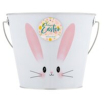 Happy Easter Metal Easter Bucket