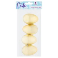 Golden Easter Eggs, 4 count