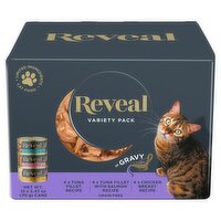 Reveal Grain Free Cat Food in Gravy Variety Pack, 12 count,  2.47 oz