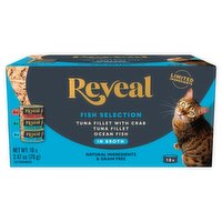 Reveal Natural Wet Cat Food Fish Selection in Broth, 18-ct., 2.47 oz Cans