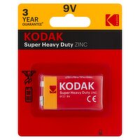 Kodak Super Heavy Duty 9V Zinc Batteries