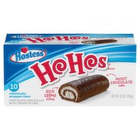 Hostess Ho Hos Chocolate Cake Rolled with Creamy Filling, 10 count, 10 oz