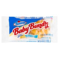 Hostess Baby Bundts Lemon Drizzle Mini Cakes with Icing, 2 count, 2.5 oz, 2.5 Ounce