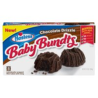 Hostess Chocolate Drizzle Baby Bundts, 8 count, 10 oz