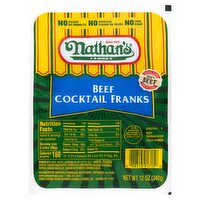 Nathan's Famous Beef Cocktail Franks, 12 oz