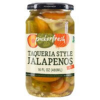 Pickerfresh Taqueria Style Hot Jalapenos, 16 fl oz
