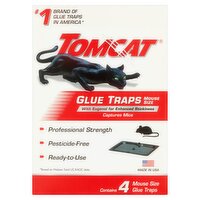 Tomcat Mouse Size Glue Traps, 4 count