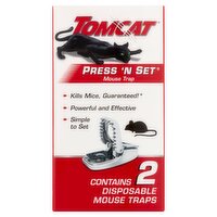 Tomcat Press 'N Set Mouse Trap, 2 count