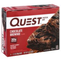 Quest Chocolate Brownie Flavor Protein Bar, 2.12 oz, 4 count