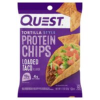 Quest Tortilla Style Loaded Taco Flavor Protein Chips, 1.1 oz