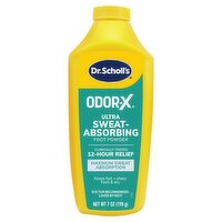 Dr. Scholl's Odor-X Ultra Sweat-Absorbing Foot Powder, 7 oz