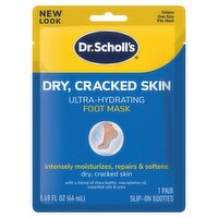 Dr. Scholl's Dry, Cracked Skin Ultra-Hydrating Foot Mask, 1 count, 1.49 fl oz