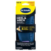 Dr. Scholl's Women's Heel & Arch All-Day Pain Relief Orthotics, Shoe Sizes 6-10, 1 pair