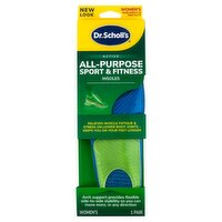 Dr. Scholl's Active Women's All-Purpose Sport & Fitness Insoles, Shoe Sizes 6-10, 1 pair