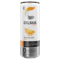 Celsius Live Fit Sparkling Energy Drink Orange 12 Fl Oz, 12 Fluid ounce