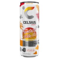 Celsius Live Fit Fantasy Vibe Sparkling Mandarin Marshmallow Edition Energy Drink, 12 fl oz, 12 Fluid ounce