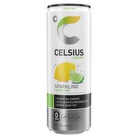 Celsius Live Fit Energy Drink Sparkling Lemon Lime 12 Fl Oz, 12 Fluid ounce