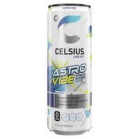 Celsius Live Fit Astro Vibe Sparkling Blue Razz Energy Drink Edition, 12 fl oz