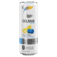 Celsius Live Fit Fizz-Free Blue Razz Lemonade Energy Drink, 12 fl oz