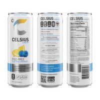 Celsius Live Fit Fizz-Free Blue Razz Lemonade Energy Drink, 12 fl oz