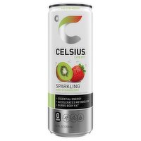 Celsius Live Fit Kiwi Strawberry Sparkling Energy Drink, 12 fl oz