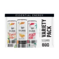 Celsius Live Fit Sparkling Energy Drink Variety 12 Fl Oz X 12 Count