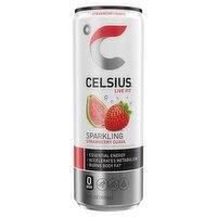 Celsius Live Fit Sparkling Strawberry Guava Energy Drink, 12 fl oz, 12 Fluid ounce