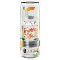 Celsius Live Fit Tropical Vibe Sparkling Starfruit Pineapple Edition Energy Drink, 12 fl oz