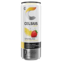 Celsius Live Fit Sparkling Strawberry Lemonade Energy Drink, 12 fl oz, 12 Fluid ounce