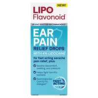 Lipo Flavonoid Ear Pain Relief Drops, 0.42 fl oz